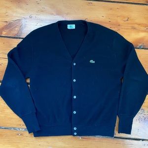 Vintage Mens Lacoste Vneck cardigan L